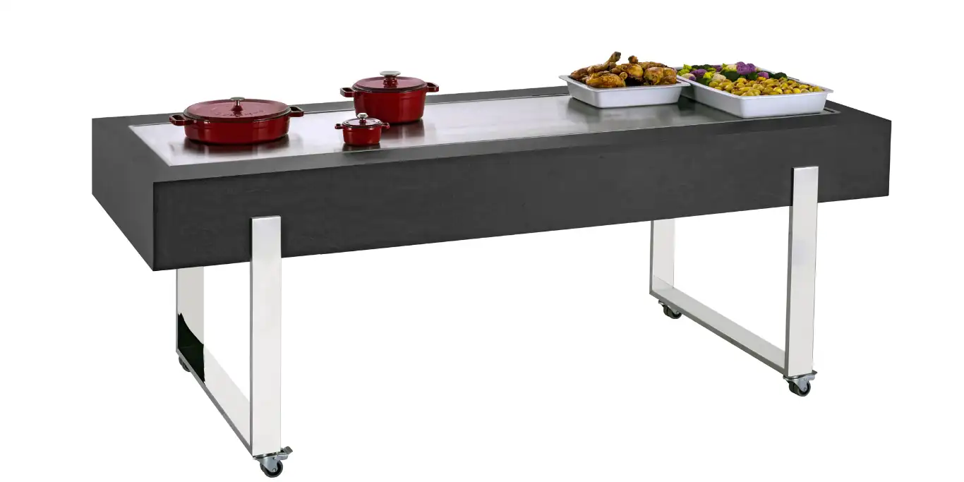 Vista dall’alto di una cucina professionale modulare Deagostini Inox