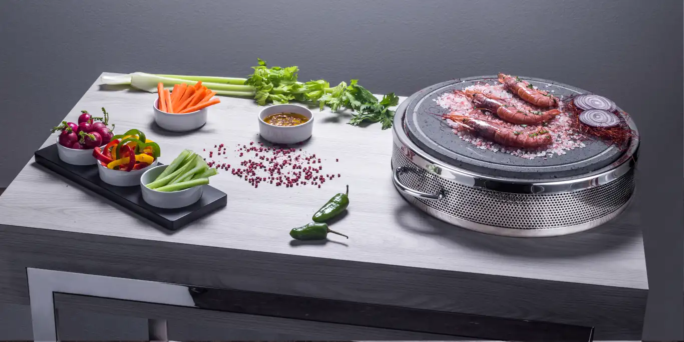Fine dining catering equipment by Deagostini Inox.